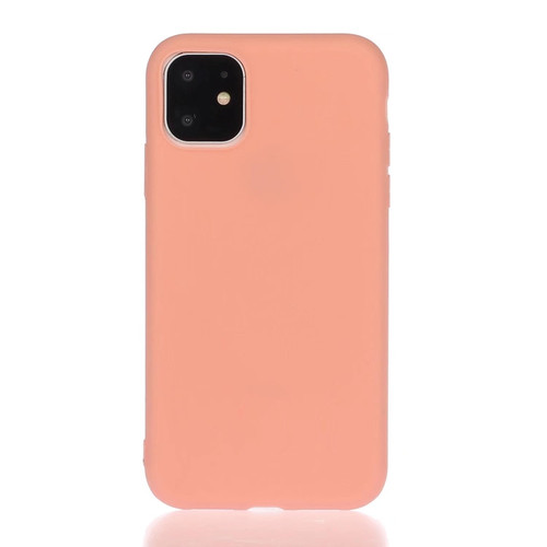 Solid Color Frosted TPU Phone Case for iPhone 13 Pro Max - Orange