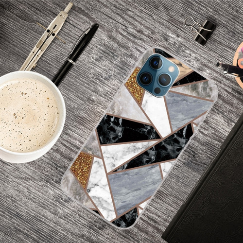 A Series Marble Pattern TPU Protective Case for iPhone 13 Pro Max - HC-A14