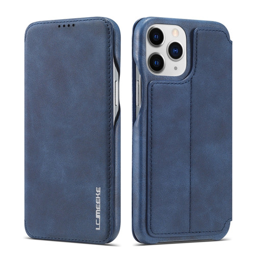 LC.IMEEKE Hon Ancient Series Horizontal Flip Leather Case with Holder & Card Slot for iPhone 13 Pro Max - Blue