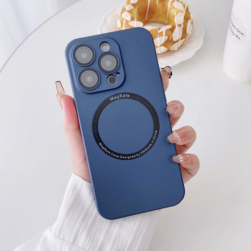 Magsafe Magnetic PC Shockproof Phone Case With Camera Lensfor iPhone 13 Pro Max - Blue