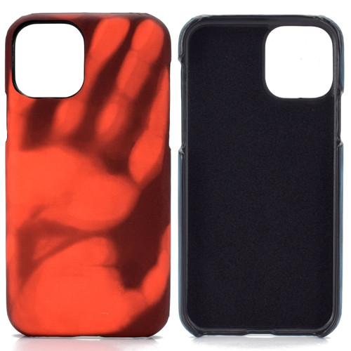 Paste Skin + PC Thermal Sensor Discoloration Case for iPhone 13 Pro - Black Red