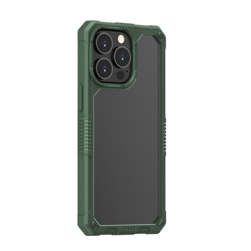 Transparent Shockproof Case for iPhone 13 Pro - Dark Green