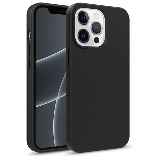 Starry Series Shockproof Straw Material + TPU Protective Case for iPhone 13 - Black