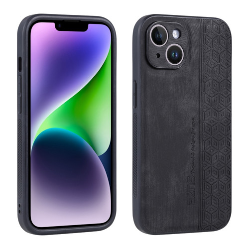 AZNS 3D Embossed Skin Feel Phone Case for iPhone 13 - Black