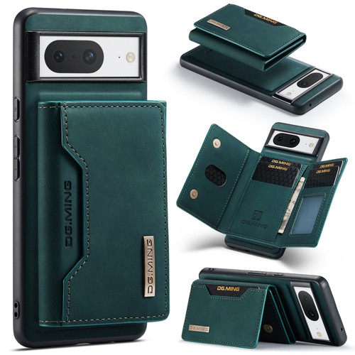 DG.MING M2 Series 3-Fold Multi Card Bag + Magnetic Phone Case for Google Pixel 8 - Green