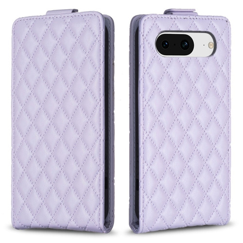 Diamond Lattice Vertical Flip Leather Phone Case for Google Pixel 8 - Purple