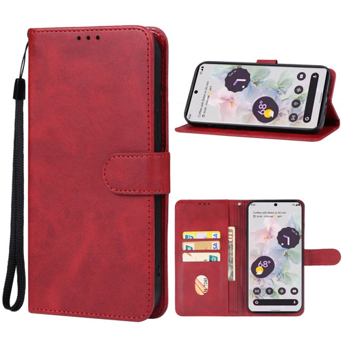 Leather Phone Case for Google Pixel 8 - Red