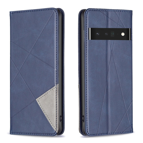 Prismatic Invisible Magnetic Leather Phone Case for Google Pixel 7 Pro - Blue