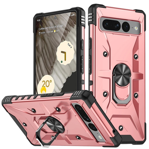 Ring Holder Phone Case for Google Pixel 7 Pro - Rose Gold