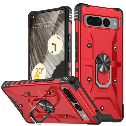 Ring Holder Phone Case for Google Pixel 7 Pro - Red