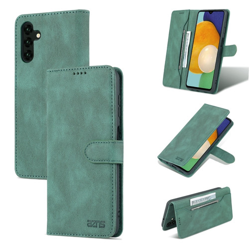 AZNS Dream II Skin Feel Horizontal Flip Leather Phone Case for Samsung Galaxy A14 5G - Green