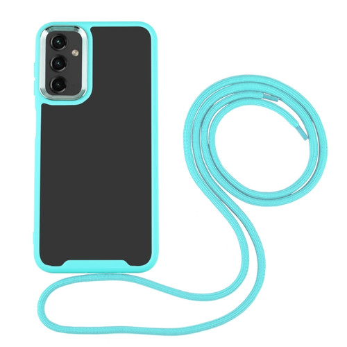 Electroplating Hawkeye Phone Case with Lanyard for Samsung Galaxy A14 5G - Green