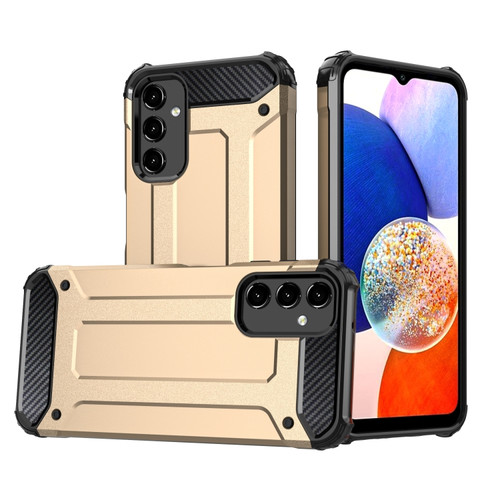 Magic Armor TPU Hard PC Phone Case for Samsung Galaxy A14 5G - Gold