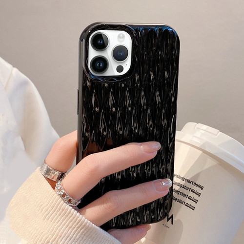 Water Ripple Texture TPU Phone Case for iPhone 12 Pro - Black