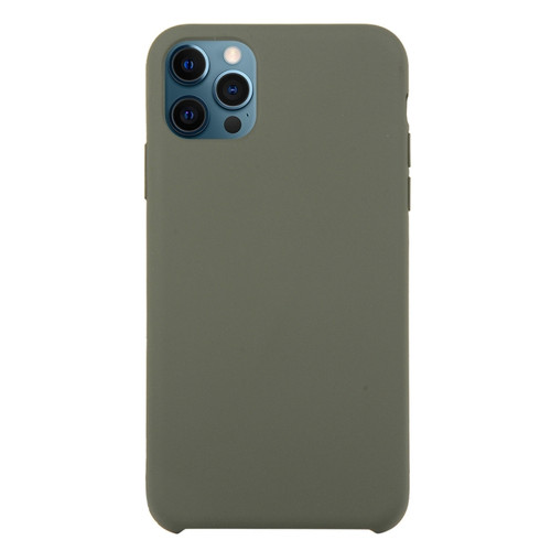 Solid Silicone Phone Case for iPhone 12 Pro - Olive Green