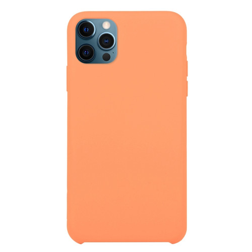 Solid Silicone Phone Case for iPhone 12 Pro - Apricot Orange