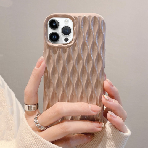 Water Ripple Texture TPU Phone Case for iPhone 12 Pro - Pink