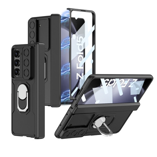 GKK Integrated Folding Armored Shell PC Phone Case for Samsung Galaxy Z Fold5 5G - Black