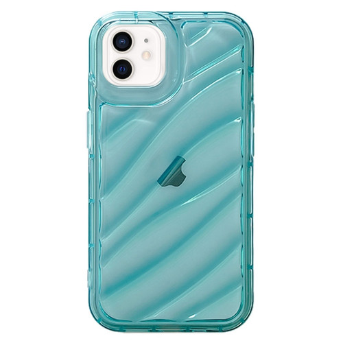 Waves TPU Phone Case for iPhone 12 - Blue