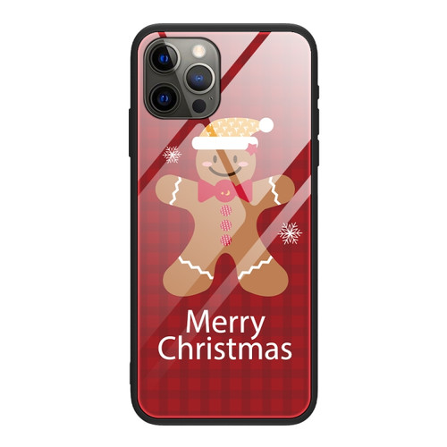 Christmas Glass Phone Case for iPhone 12 - Brown Toy Bear