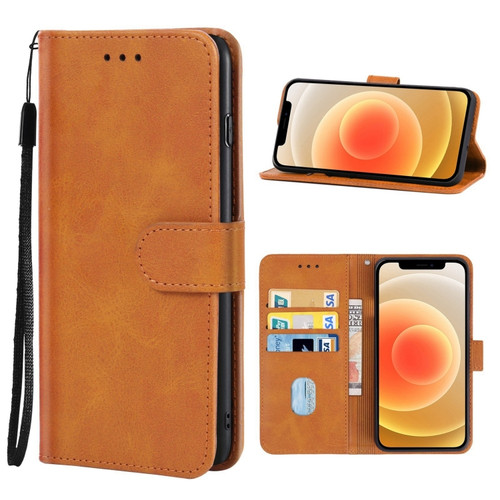 Leather Phone Case for iPhone 12 - Brown