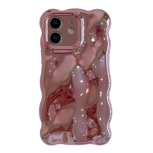 Wave Bubbles TPU Phone Case for iPhone 12 - Painted Pink