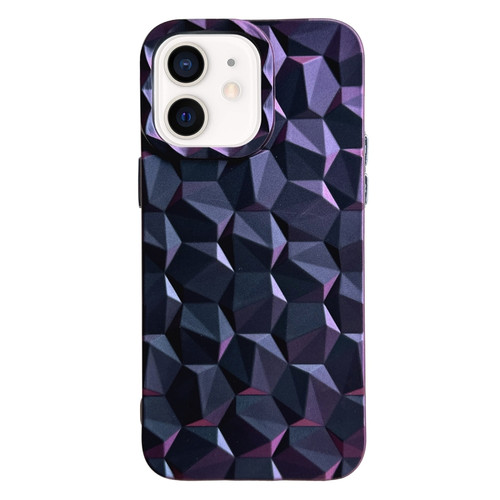Honeycomb Edged TPU Phone Case for iPhone 12 - Purple