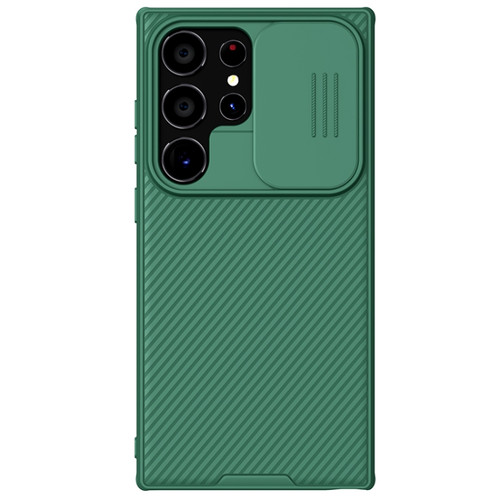 NILLKIN Black Mirror Pro Series Camshield PC Phone Case for Samsung Galaxy S24 Ultra 5G - Green