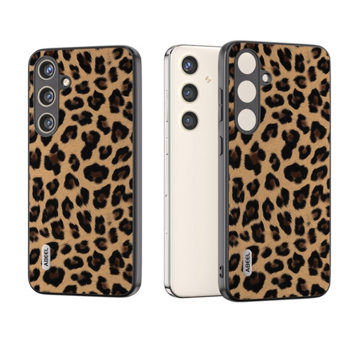 ABEEL Black Edge Leopard Phone Case for Samsung Galaxy S24+ 5G - Golden Leopard