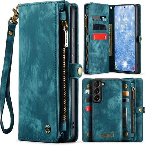 CaseMe 008 Detachable Multifunctional Leather Phone Case for Samsung Galaxy S24+ 5G - Blue