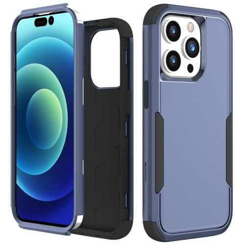 Commuter Shockproof TPU + PC Phone Case for iPhone 15 Pro Max - Royal Blue+Black