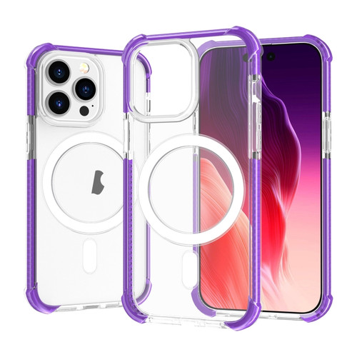 Magsafe Magnetic Acrylic Shockproof Phone Case for iPhone 15 Pro Max - Purple