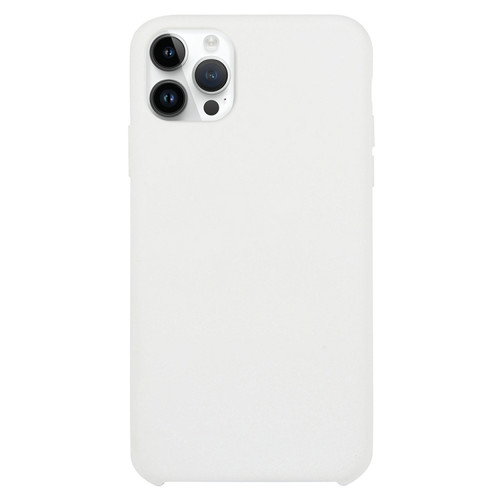 Solid Silicone Phone Case for iPhone 15 Pro Max - White