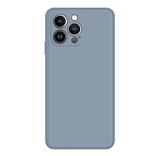 Imitation Liquid Silicone Phone Case for iPhone 15 Pro Max - Grey