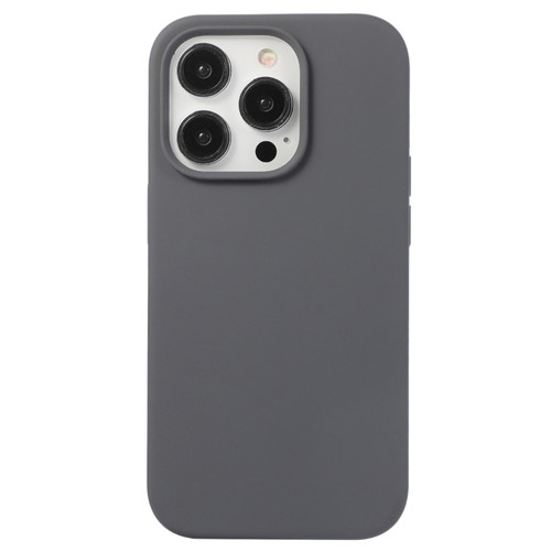 Liquid Silicone Phone Case for iPhone 15 Pro - Charcoal Black