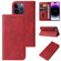 Magnetic Closure Leather Phone Case for iPhone 15 Pro - Red