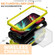 R-JUST Sliding Camera Life Waterproof Holder Phone Case for iPhone 15 Pro - Yellow