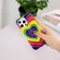 Electroplating Soft TPU Phone Case for iPhone 15 Pro - Love Heart