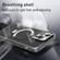 Skin Feel PC+TPU Cooling Magnetic Magsafe Phone Case with Stand for iPhone 15 - Black