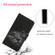 3D Colored Drawing Flip Leather Phone Case for iPhone 15 - Black Cat