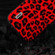 ABEEL Black Edge Leopard Phone Case for iPhone 15 - Red Leopard