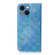 Colorful Magnetic Buckle Leather Phone Case for iPhone 15 - Blue