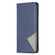 Rhombus Texture Magnetic Leather Phone Case for iPhone 15 - Blue