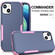 Commuter Shockproof TPU + PC Phone Case for iPhone 15 - Royal Blue+Pink