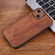 AZNS 3D Embossed Skin Feel Phone Case for iPhone 15 - Brown