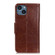 Nappa Texture Leather Case for iPhone 15 - Brown