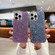 Glitter Sequins Epoxy TPU Phone Case for iPhone 15 - Purple