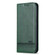 AZNS Magnetic Calf Texture Leather Phone Case for iPhone 15 - Dark Green