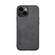 Skin Feel Magnetic Leather Back Phone Case for iPhone 15 - Dark Grey