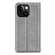 Retro-skin Magnetic Suction Leather Phone Case for iPhone 15 - Grey